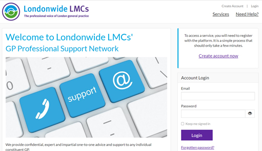 Londonwide LMCs' GP Professional Support Network